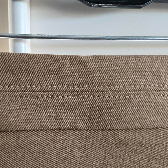 Express Camel Colored Skirt Women's XS (00) Lined - Polyester/Rayon/Spandex - Picture 15 of 15